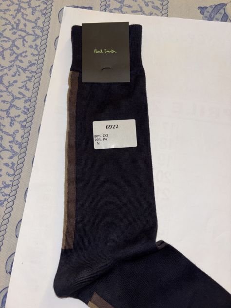 CALZE NUOVE DA UOMO FIRMATE ORIGINALI PAUL SMITH,MADE IN ITALY - Foto 2