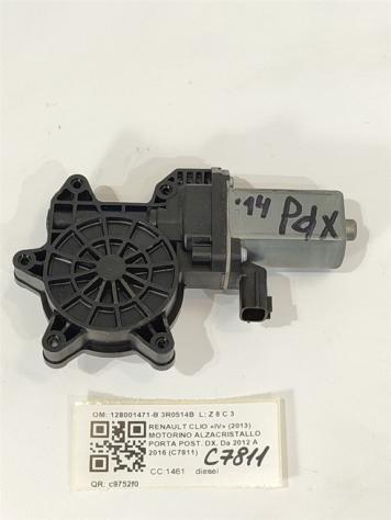 MOTORINO ALZAVETRO POSTERIORE DESTRA RENAULT Clio Serie 128001471-B 3R0514B (0815)
