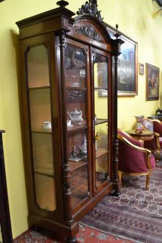 Libreria a due sportelli del XX secolo stile Umbertino - Foto 4