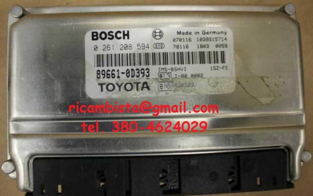 Toyota Yaris 1.0 benzina centralina motore 0261208594