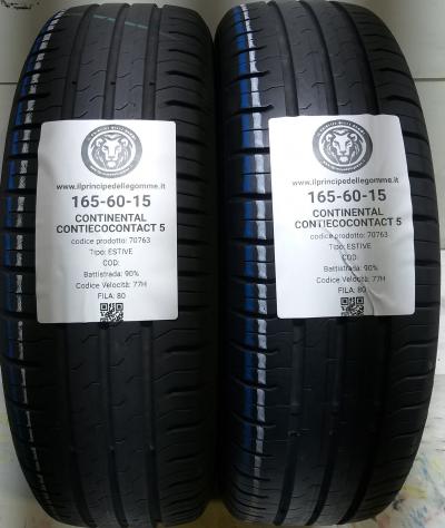 2 GOMME 165 60 15 CONTINENTAL A70763