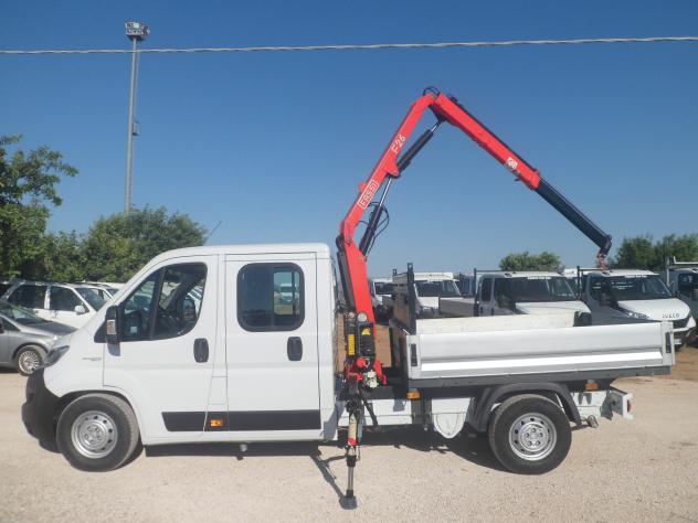 Fiat Ducato doppia cabina cassone con gru - Foto 7