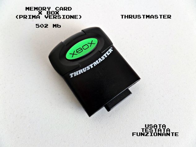 Memory Card X box (prima versione) 502 Mb. "Trhustmaster"