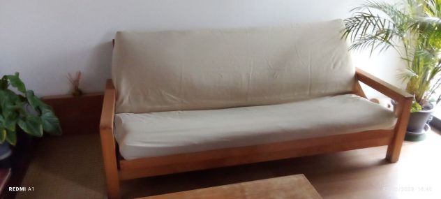 Divano Letto di 200 cm x 140 cm in legno di faggio naturale ON FUTON - Foto 6