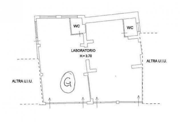 Capannone artigianale in vendita a Massa 190 mq Rif: 1278368