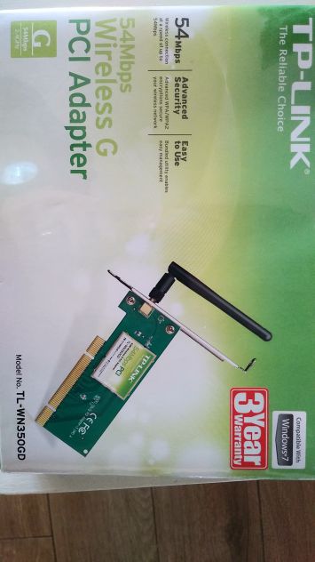 TP-Link TL-WN350GD 54Mbps Wireless G PCI Adapter
