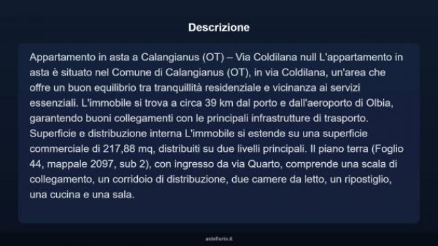Immobile in asta di 217 m² in vendita a Calangianus - Foto 4