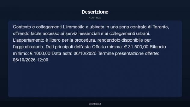 Immobile in asta di 66 m² in vendita a Taranto - Foto 4