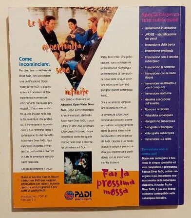 Fai la prossima mossa. Adventures in diving manual  Ed.International Padi, 1999 - Foto 3