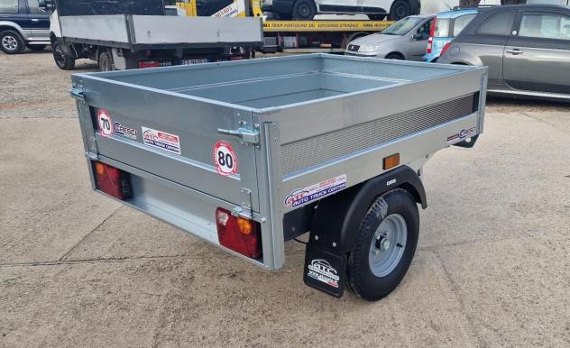 Rimorchio Cresci B3 450 Kg cm142x111x34H con freni - Foto 8