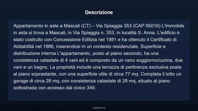 Immobile in asta di 60 m², box auto in vendita a Mascali - Foto 6