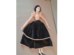 Bambola di porcellana  stile boudoir ,  viso dipinto a mano