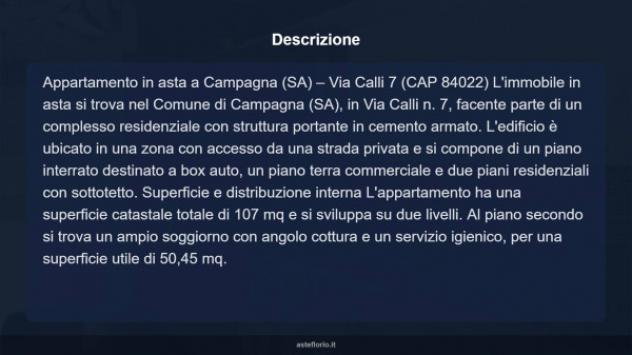 Immobile in asta di 107 m², box auto in vendita a Campagna - Foto 7