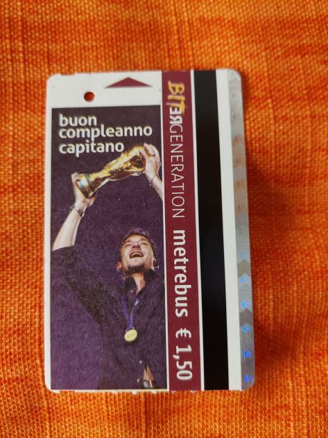 4 BIGLIETTI ATAC ROMA COMPLEANNO TOTTI 2015 - Foto 4