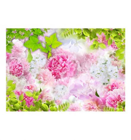 Fotomurale Adesivo Elegante Con Le Peonie ARREDALACASA - Foto 2