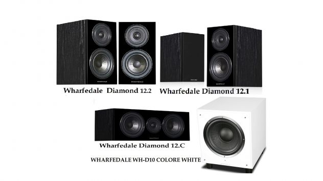 Sistema audioWharfedale serie Diamond 12 completo di Stand - Foto 2
