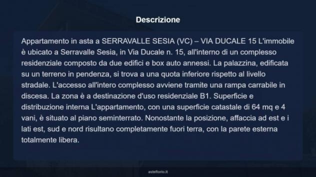 Immobile in asta di 64 m² in vendita a Serravalle Sesia - Foto 4