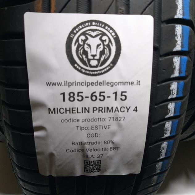 4 GOMME 185 65 15 MICHELIN A71827 - Foto 2