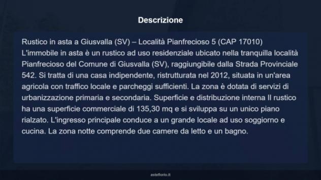 Immobile in asta di 135 m² con più di 5 locali e box auto in vendita a Giusvalla - Foto 14