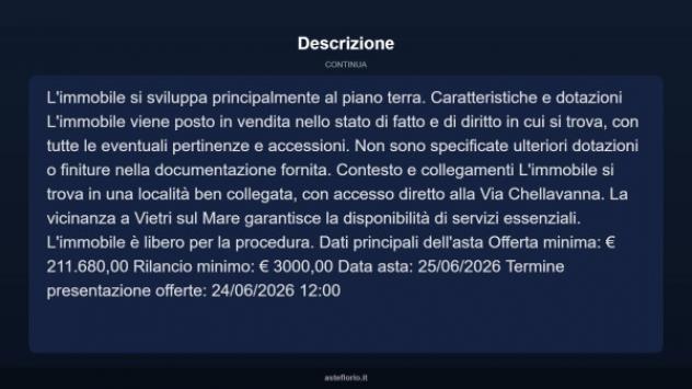 Immobile in asta di 630 m² in vendita a Vietri sul Mare - Foto 4