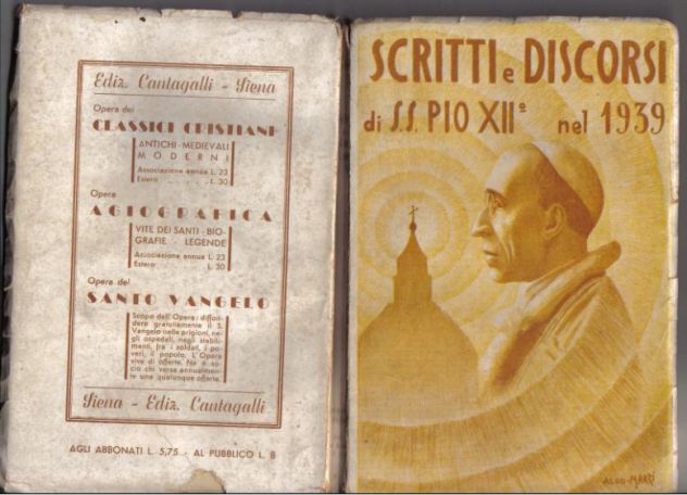 R40 - SCRITTI E DISCORSI DI PIO XII NEL 1939