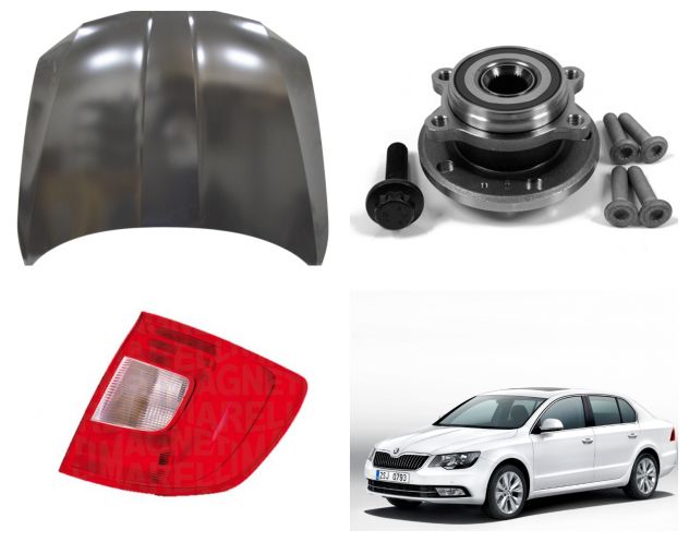 Skoda Superb 13-16 frontale radiatore parafango paraurti airbag