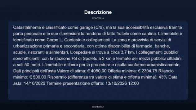 Immobile in asta di 18 m² in vendita a Spoleto - Foto 5