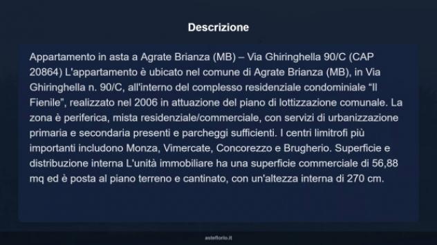 Immobile in asta di 56 m², box auto doppio in vendita a Agrate Brianza - Foto 14