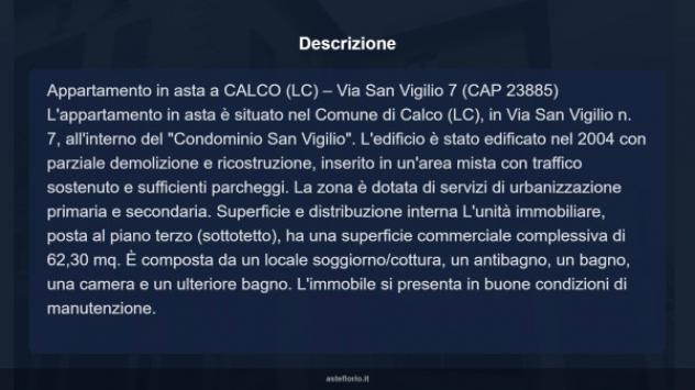 Immobile in asta di 62 m² in vendita a Calco - Foto 16