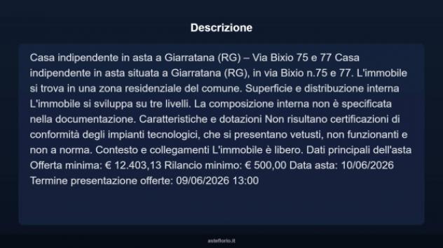 Immobile in asta di 158 m² in vendita a Giarratana - Foto 11