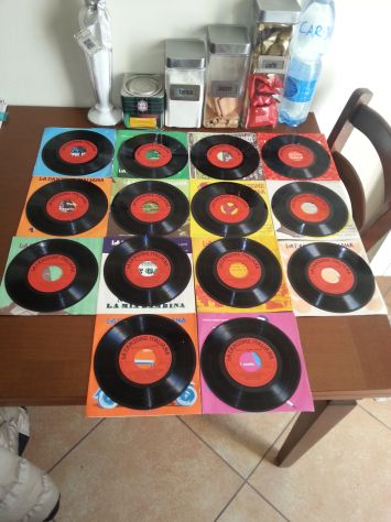 14 VINILI IN OTTIME CONDIZIONI,COMPLETI,45 GIRI:"LA CANZONE ITALIANA"(1970)FABBR - Foto 5