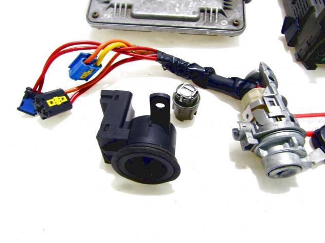 9635591180 KIT ACCENSIONE AVVIAMENTO PEUGEOT 607 3.0 B 152KW 5M 4P (2002) RICAMBIO USATO CON CENTRALINA MOTORE BOSCH DOPPIE CHIAVI 0281206418 96419586 - Foto 4