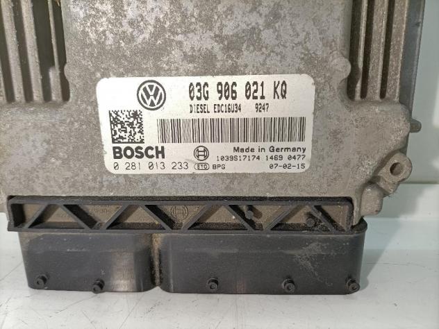 CENTRALINA MOTORE VOLKSWAGEN Golf 5 Plus 0281013233/03G906021KQ BXE diesel 1896 (0413) - Foto 2