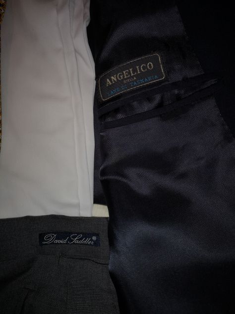 SVENDO ELEGANTE BLAZER BLU 4 STAGIONI ORIGINALE VISCONTI - Foto 4