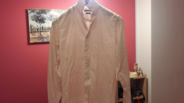 Camicia bianca coste trasversali altorilievo Tg M - NUOVA - Foto 4