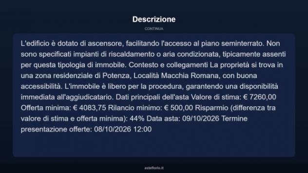 Immobile in asta di 20 m² in vendita a Potenza - Foto 4