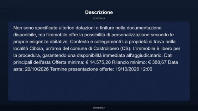 Immobile in asta di 857 m² in vendita a Castrolibero - Foto 4