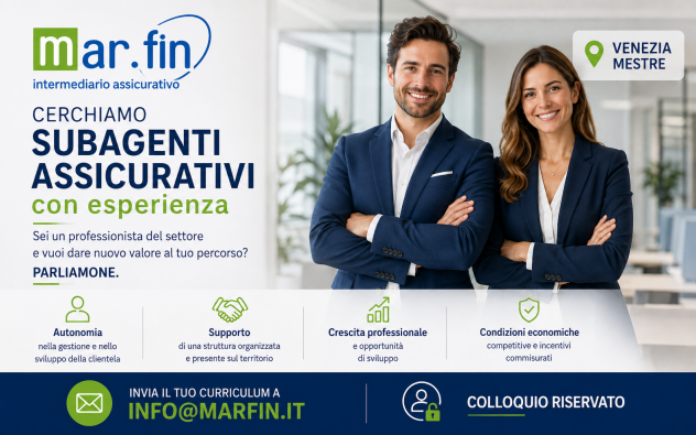 Sub Agenti assicurativi con esperienza