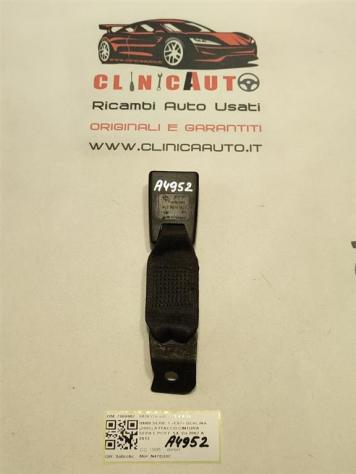 AGGANCIO CINTURA DI SICUREZZA POSTERIORE BMW Serie 1 Serie (E87) 7069967 603853900D N47D20C (0407)