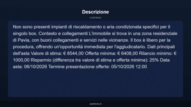 Immobile in asta di 28 m² in vendita a Pavia - Foto 9