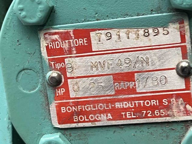 BONFIGLIOLI MVF49/N Motoriduttore - Rapp. 1.80 - Foto 8