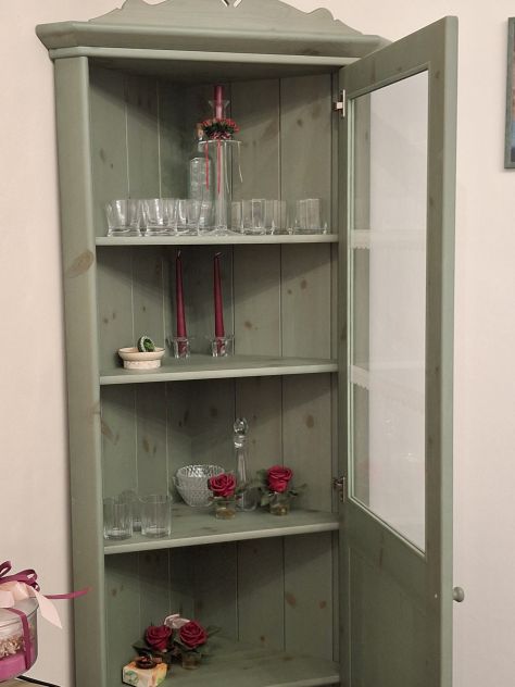 Angoliera in legno credenza pino di Svezia - Foto 6