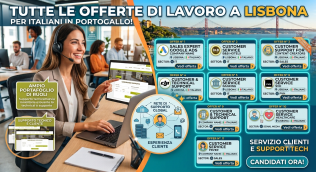 Lisbona ti aspetta: Carriera Internazionale in Italiano!