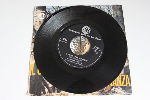 CATERINA CASELLI "IL CAMMINO DI OGNI SPERANZA/BICICLETTE" SANREMO 1967 CGD N9651 - Foto 3