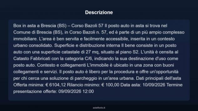 Immobile in asta di 27 m² in vendita a Brescia - Foto 7