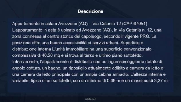 Immobile in asta di 46 m² in vendita a Avezzano - Foto 5