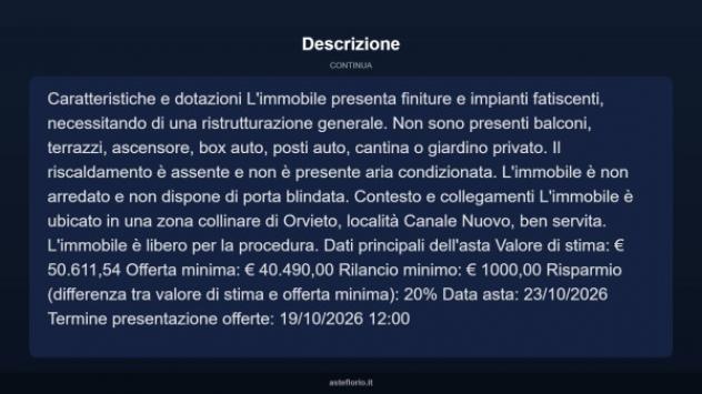 Immobile in asta di 130 m² con più di 5 locali in vendita a Orvieto - Foto 12