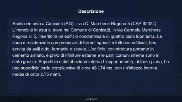 Immobile in asta di 481 m² in vendita a Canicattì - Foto 12