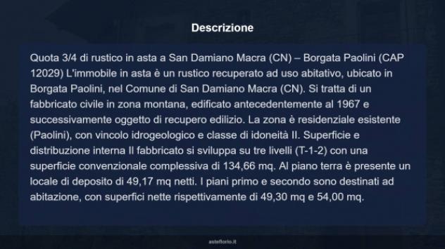 Immobile in asta di 134 m² in vendita a San Damiano Macra - Foto 6