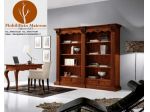 Mobili Classici In Stile In Legno Libreria Bari 6 ripiani 4 cassetti cod 11426